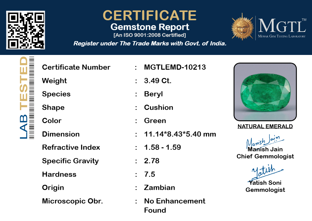 Emerald - 3.49 Carats