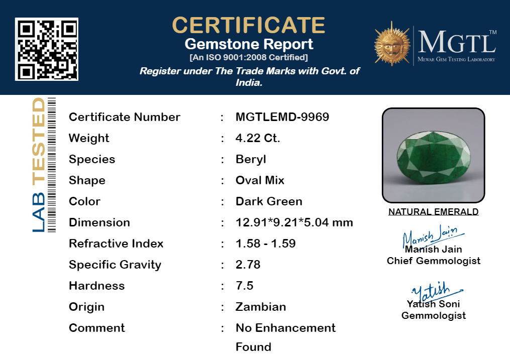 Emerald - 4.22 Carats