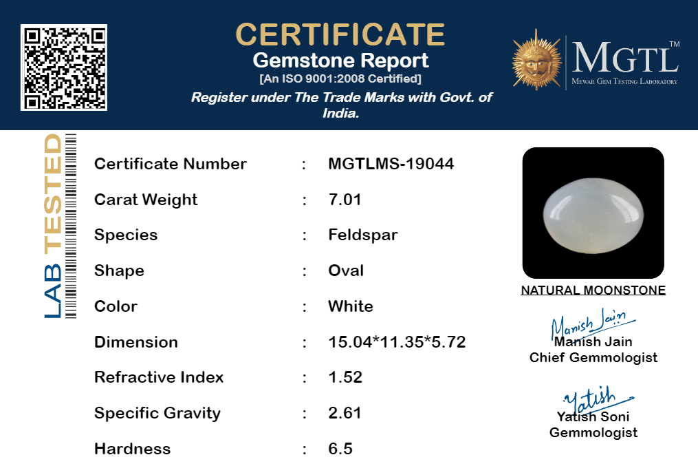 Russian Moonstone - 7.01 Carat Limited Quality MS-19044