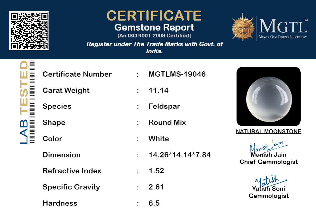 Russian Moonstone - 11.14 Carat Limited Quality MS-19046