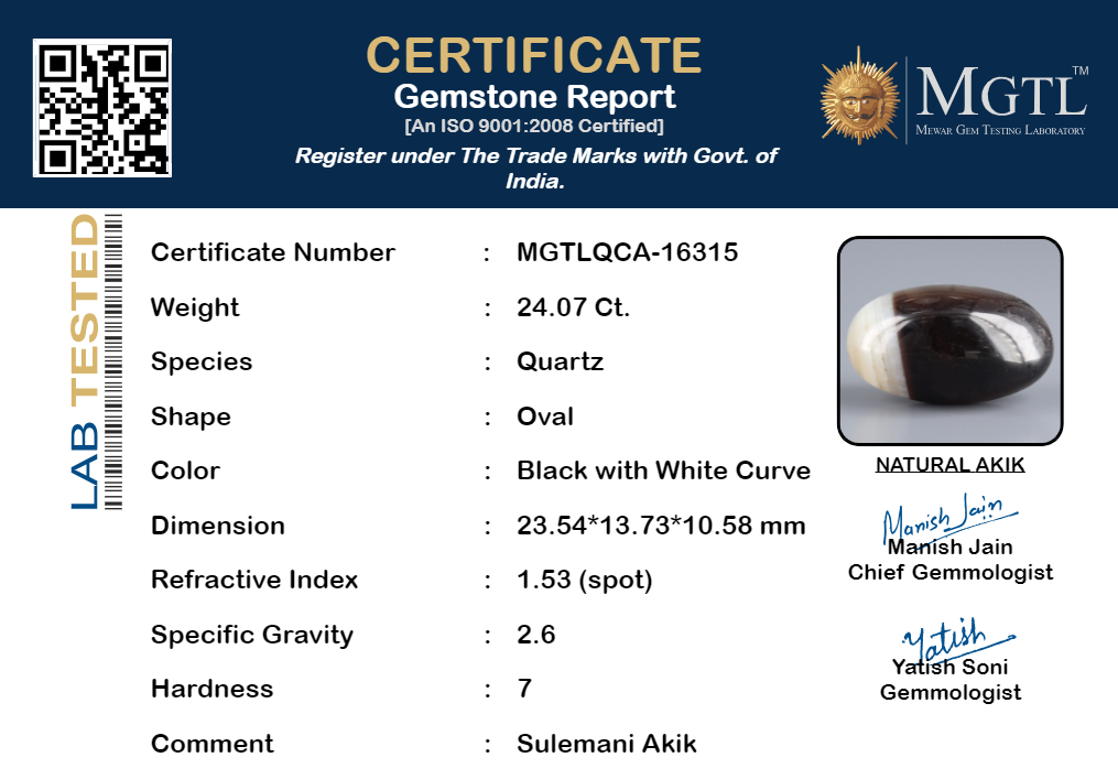 Akik - 24.07 Carat Limited Quality QCA-16315
