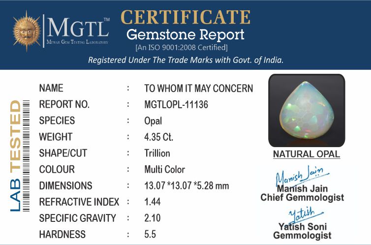 Opal - OPL 11136 (Origin - Ethiopian) Prime - Quality