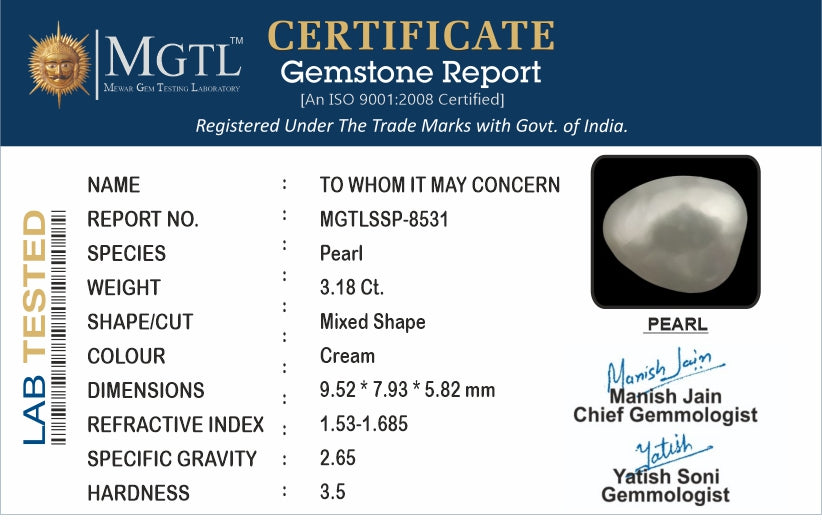 Keshi Pearl - 3.18 Carat Fine Quality SSP-8531