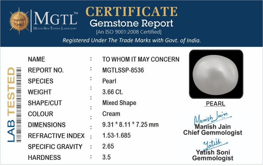Keshi Pearl - 3.66 Carat Limited Quality SSP-8536
