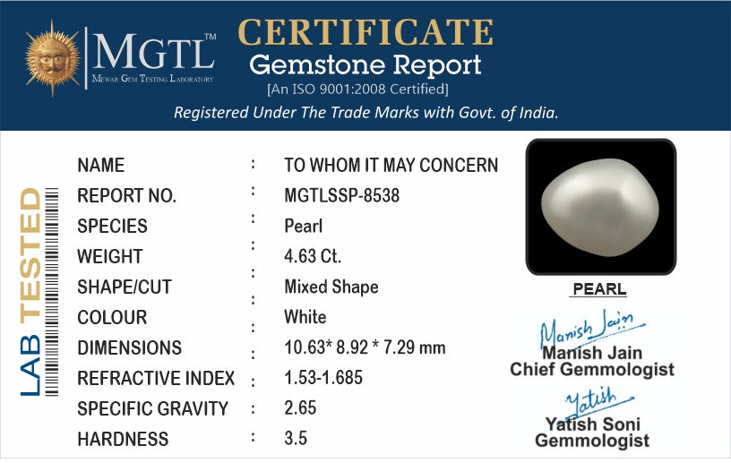 Keshi Pearl - 4.63 Carat Prime Quality SSP-8538