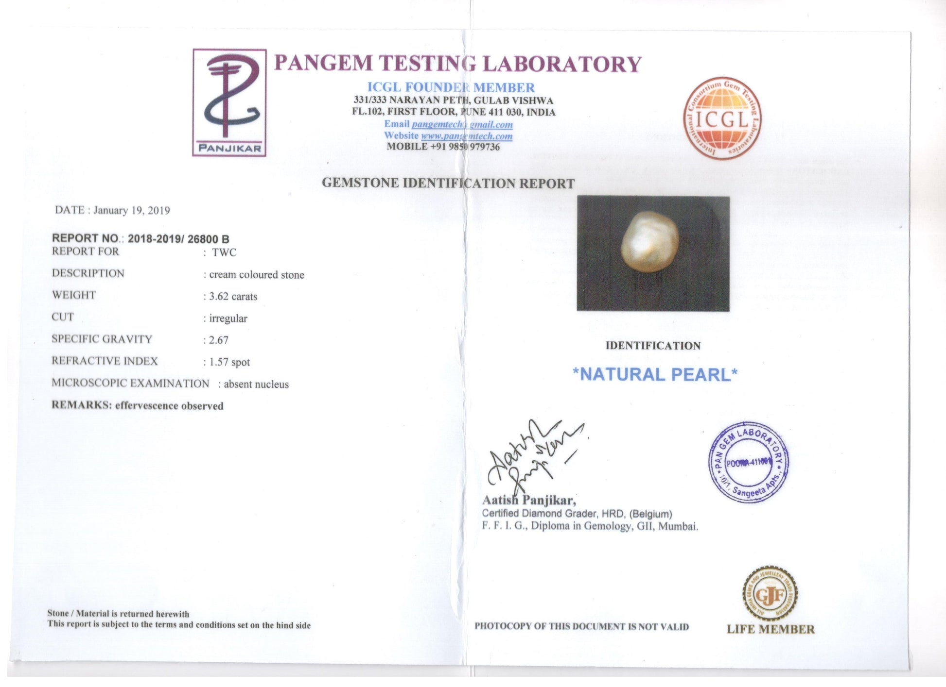 Keshi Pearl - 3.62 Carat Limited Quality SSP-8548