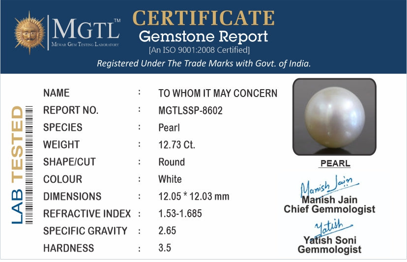 South Sea Pearl - 12.73 Carat Prime Quality SSP-8602