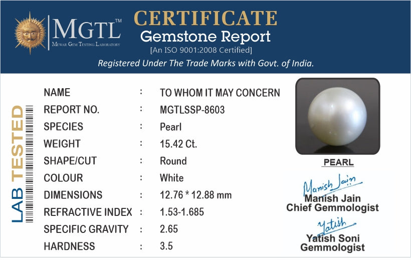 South Sea Pearl - 15.42 Carat Prime Quality SSP-8603