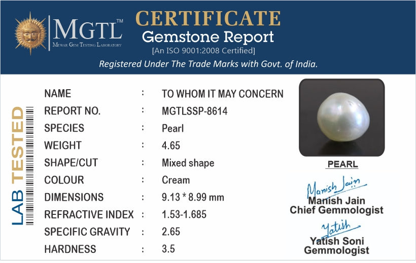 Keshi Pearl - 4.65 Carat Limited Quality SSP-8614