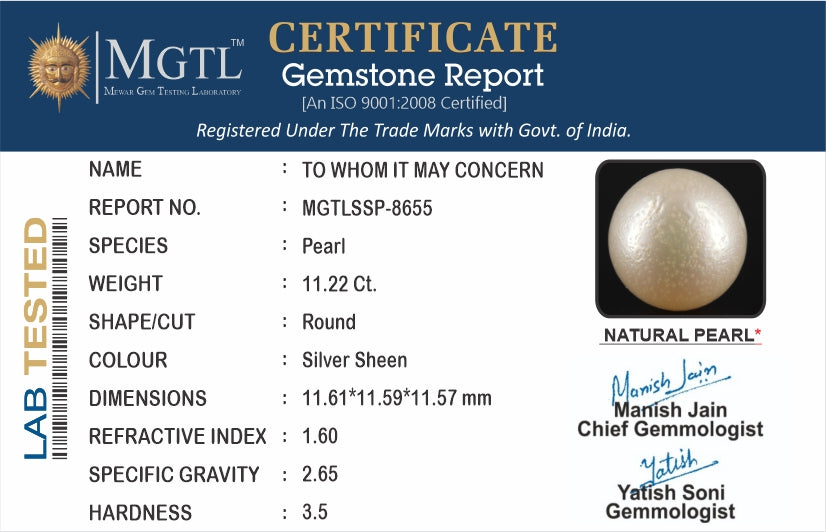 South Sea Pearl - 11.22 Carat Prime Quality SSP-8655
