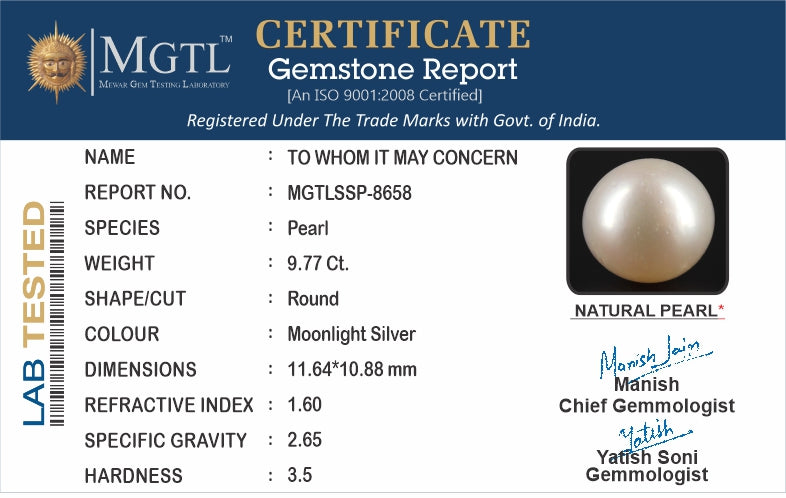 South Sea Pearl - 9.77 Carat Prime Quality SSP-8658