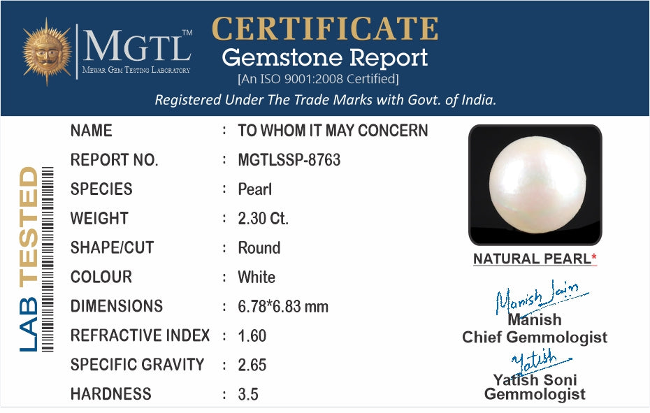 Keshi Pearl - 2.3 Carat Prime Quality SSP-8763