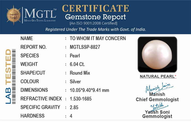 South Sea Pearl - 6.04 Carat Prime Quality SSP-8827