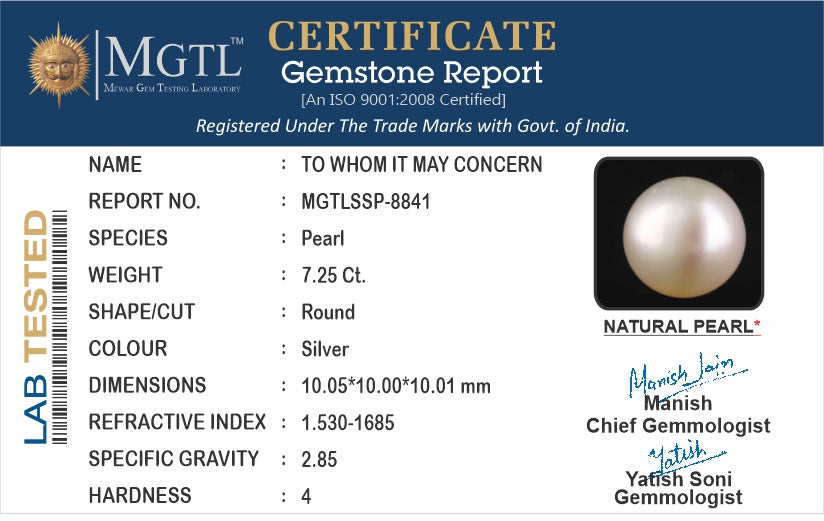 South Sea Pearl - 7.25 Carat Prime Quality SSP-8841