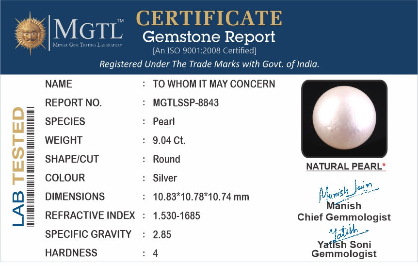 South Sea Pearl - 9.04 Carat Prime Quality SSP-8843
