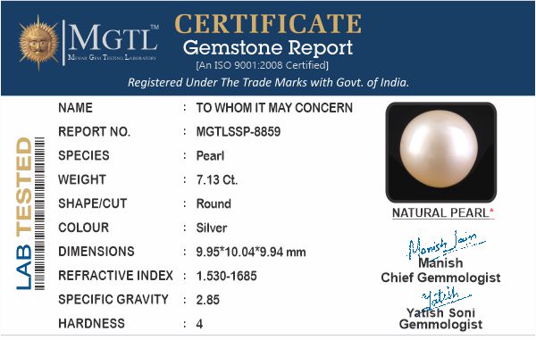 South Sea Pearl - 7.13 Carat Prime Quality SSP-8859