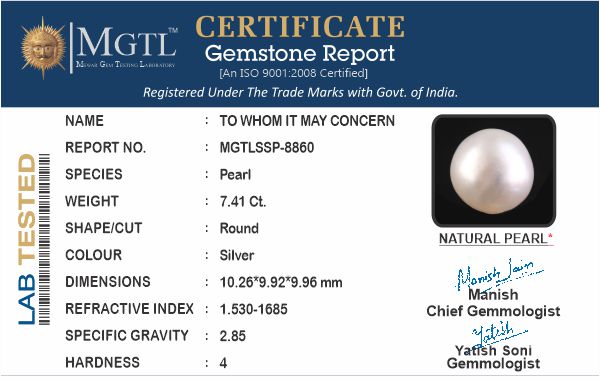 South Sea Pearl - 7.41 Carat Prime Quality SSP-8860