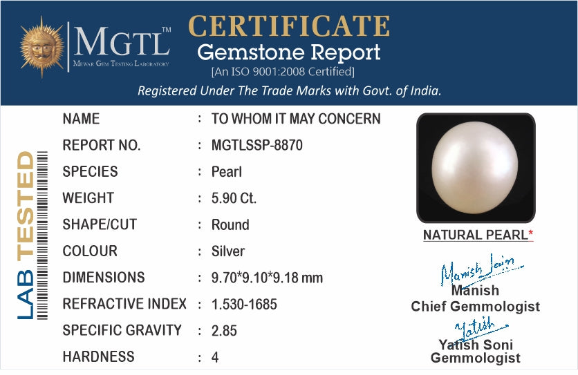 South Sea Pearl - 5.90 Carat Prime Quality SSP-8870