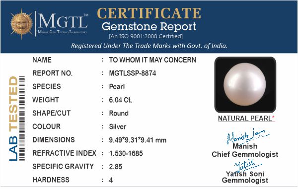 South Sea Pearl - 6.04 Carat Prime Quality SSP-8874
