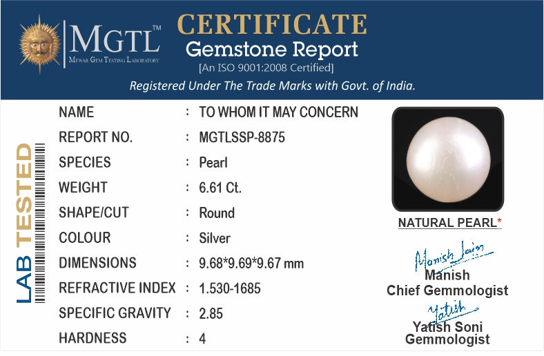 South Sea Pearl - 6.61 Carat Prime Quality SSP-8875