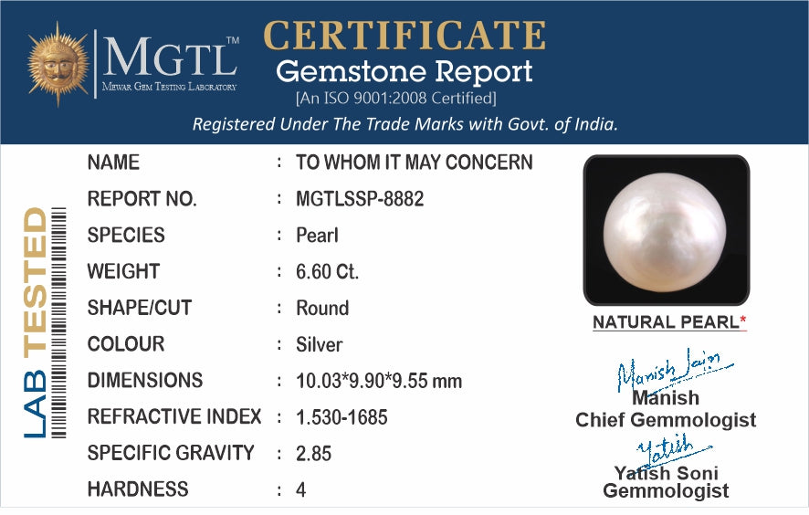 South Sea Pearl - 6.60 Carat Prime Quality SSP-8882