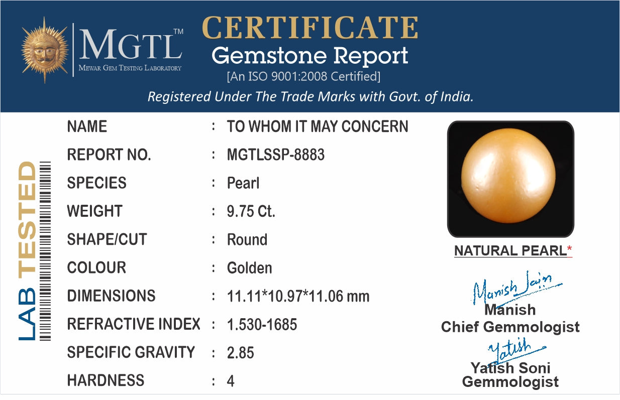 South Sea Pearl - 9.75 Carat Prime Quality SSP-8883