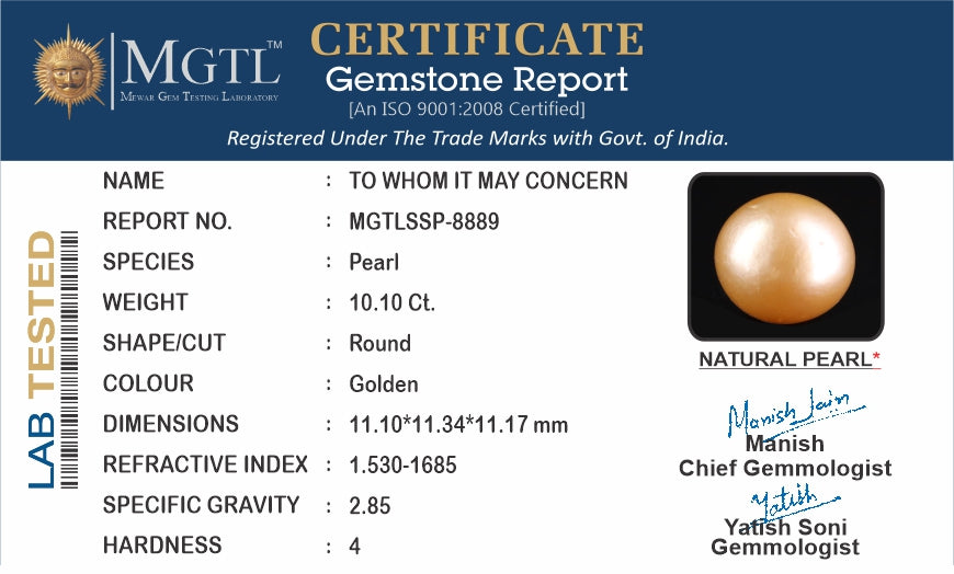 South Sea Pearl - 10.10 Carat Prime Quality SSP-8889