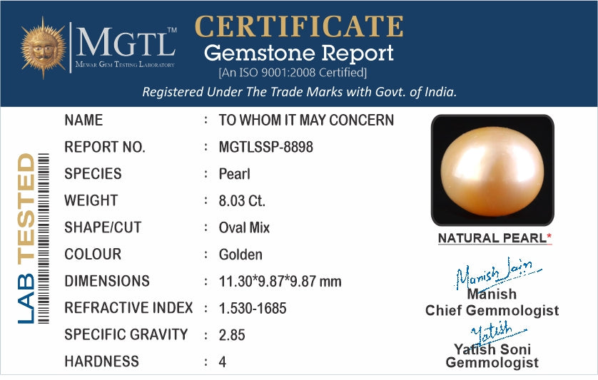 South Sea Pearl - 8.03 Carat Prime Quality SSP-8898