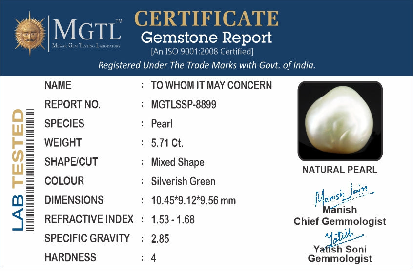 Japanese Keshi Pearl - 5.71 Carat Prime Quality SSP-8899