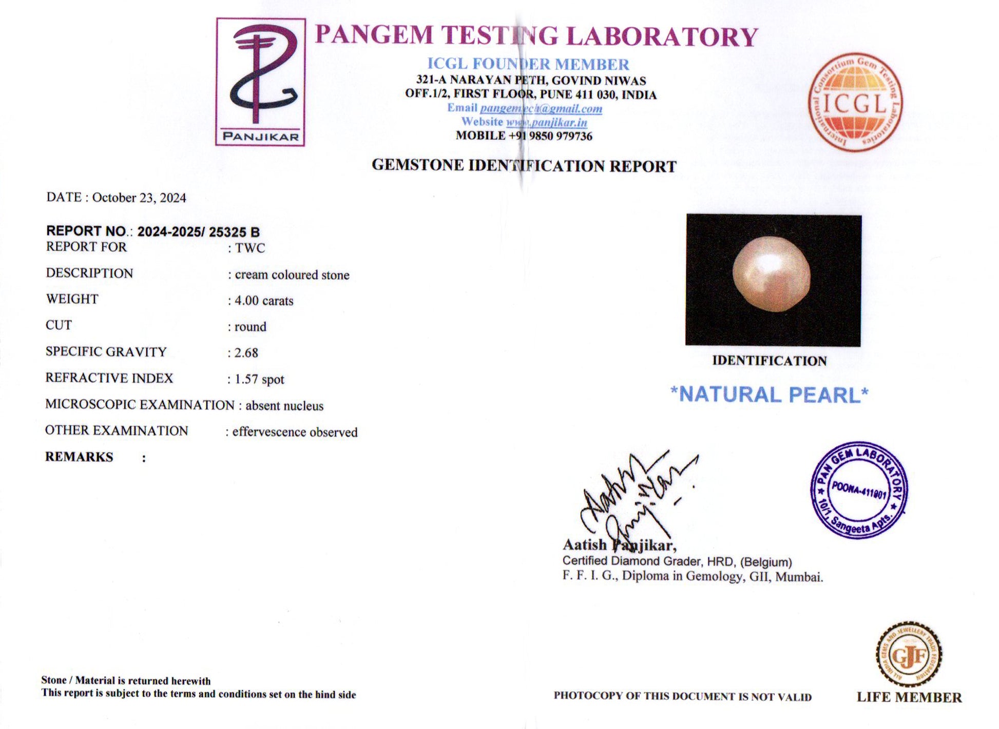 Keshi Pearl - 4.00 Carat Limited Quality SSP-8923