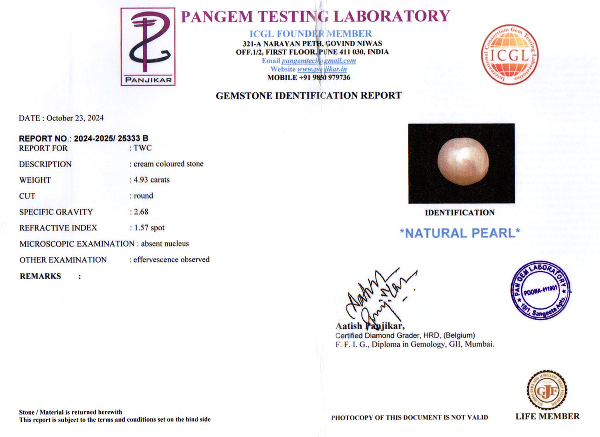 Keshi Pearl - 4.93 Carat Limited Quality SSP-8944