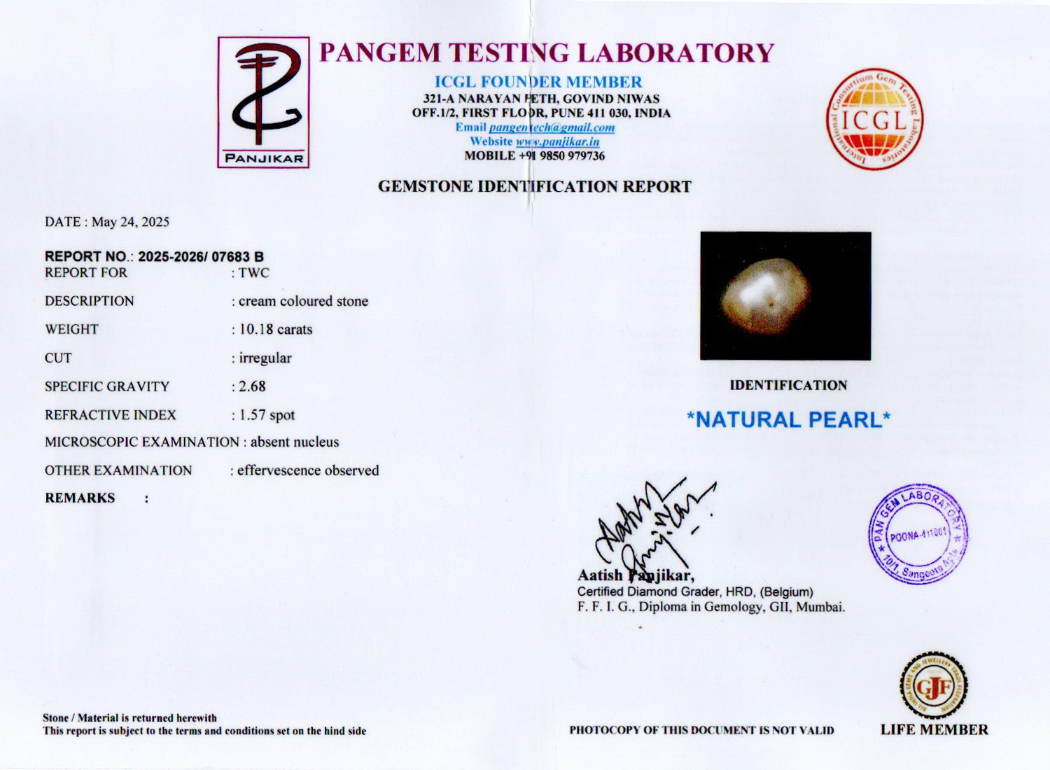 Keshi Pearl - 10.18 Carat Limited Quality SSP-8984