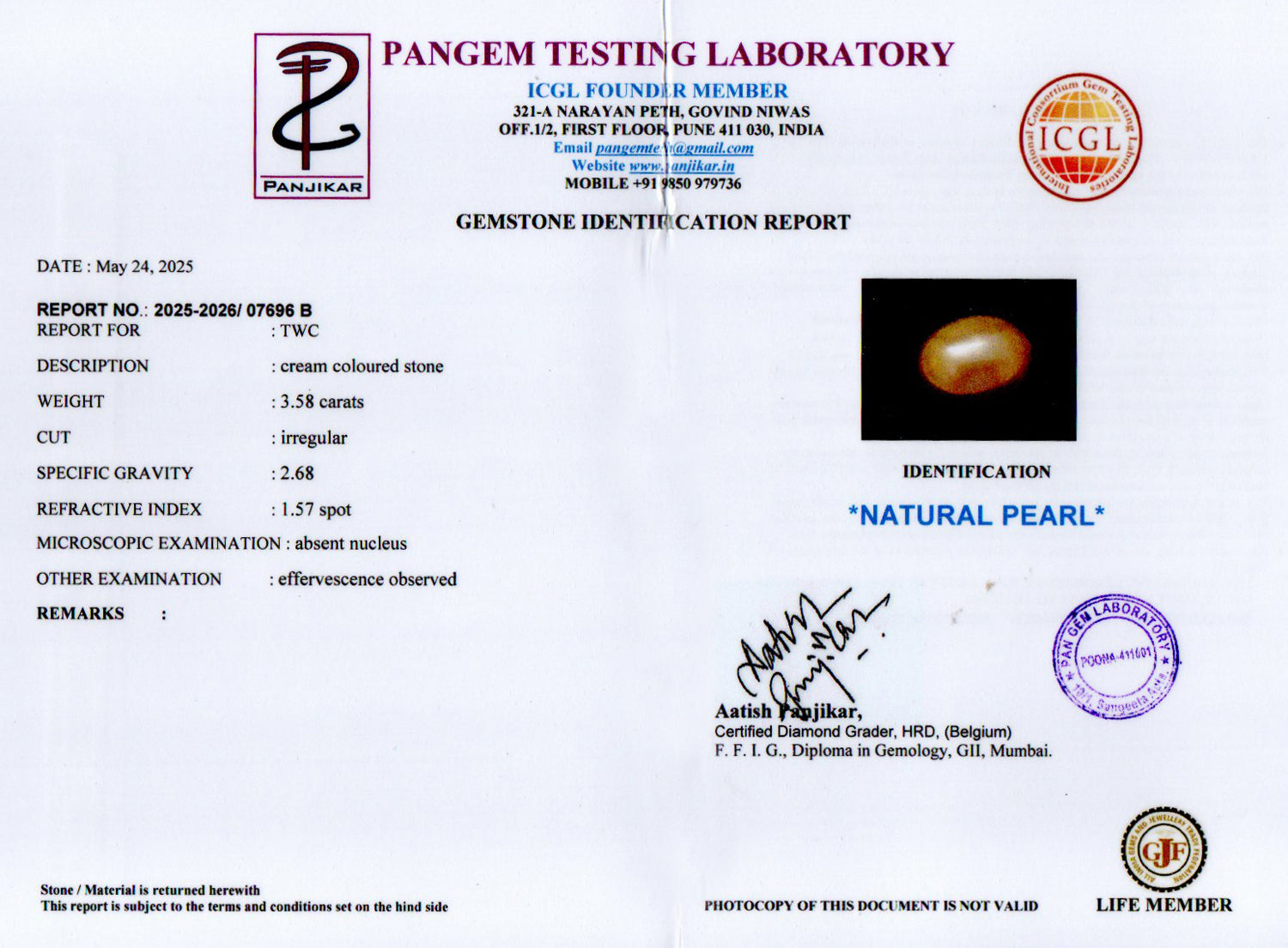 Keshi Pearl - 3.58 Carat Limited Quality SSP-9004
