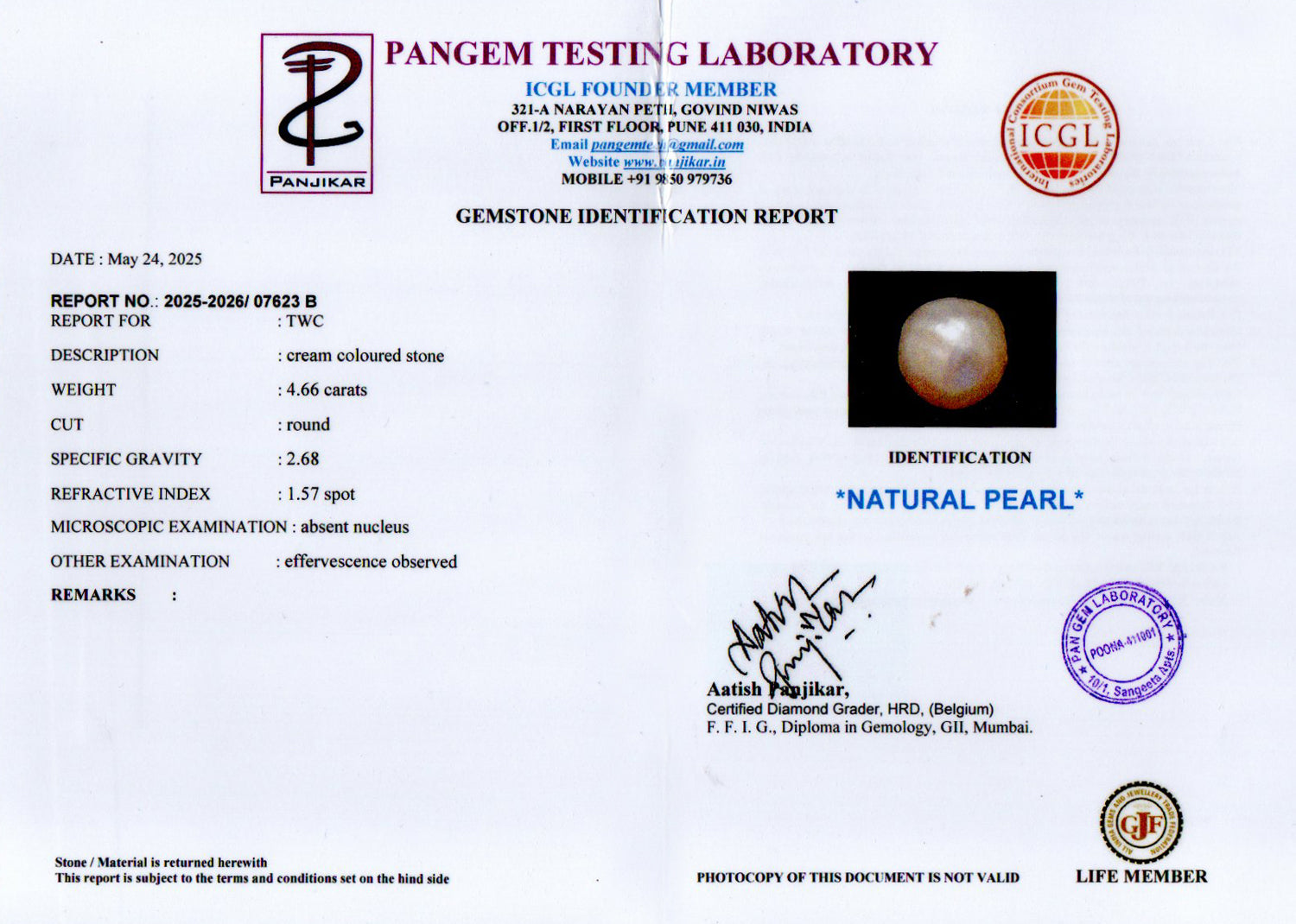 Keshi Pearl - 4.66 Carat Limited Quality SSP-9061