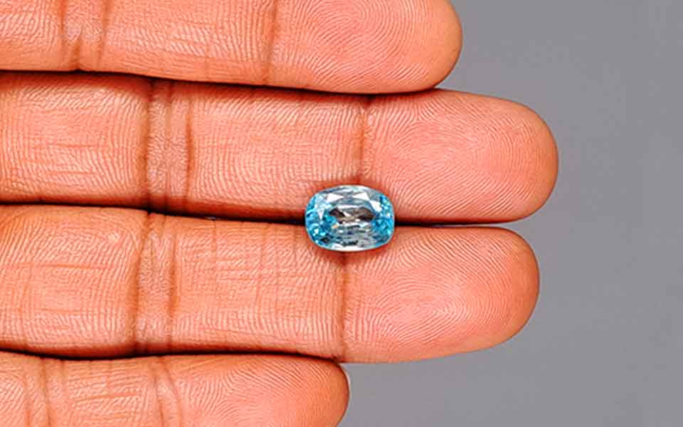 Ceylon Blue Zircon - 5.07 Carat Limited Quality BZ-28008
