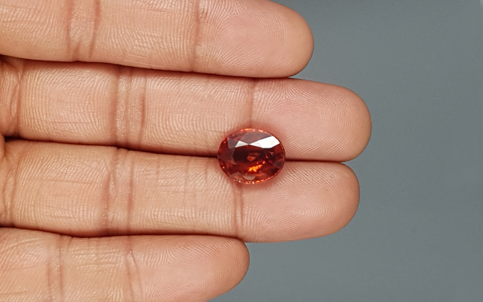 Ceylon Hessonite Garnet  6.39 Carat Limited Quality HG-8196