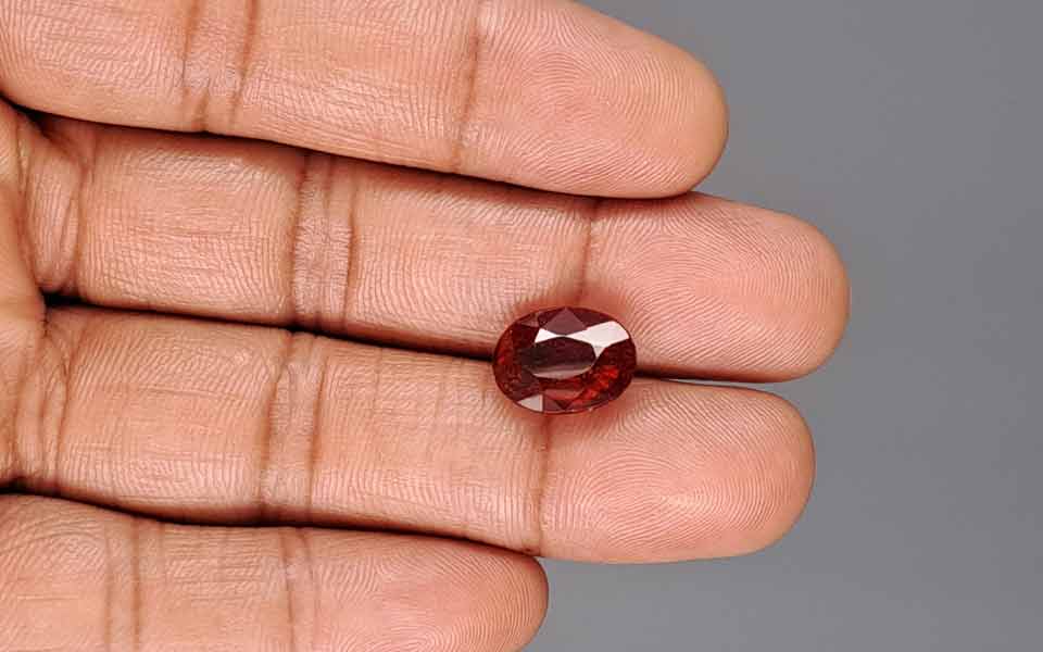 Ceylon Hessonite Garnet -  6.91 Carat Rare Quality HG-8464