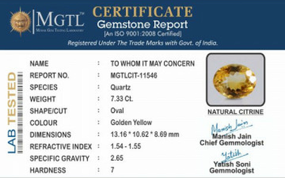 Citrine - CIT 11546 Limited - Quality