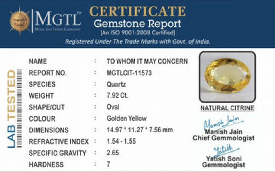 Citrine - CIT 11573 Limited - Quality