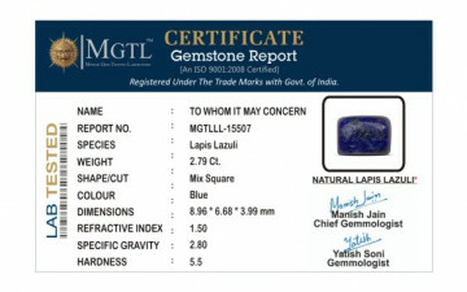 Lapis Lazuli - LL 15507 Limited - Quality