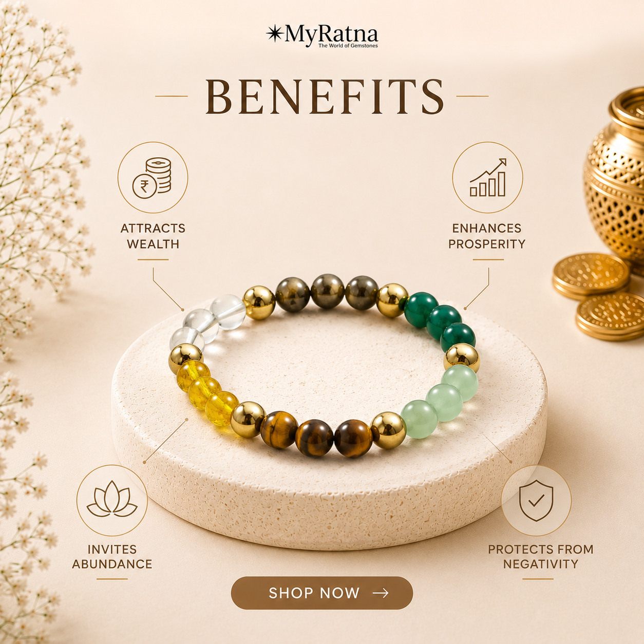 Money Magnet Bracelet (Dhan Yog)