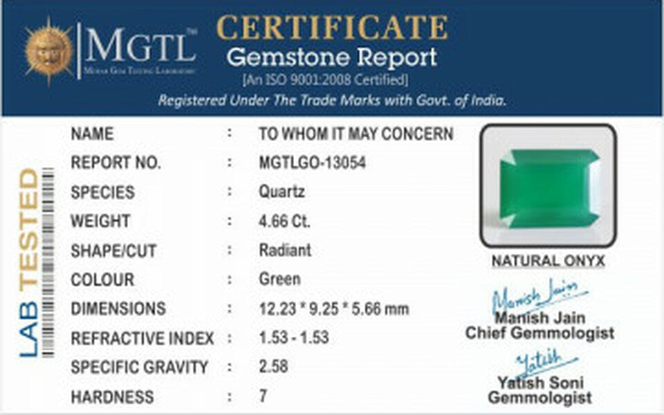 Green Onyx - GO 13054 (Origin-India ) Prime - Quality