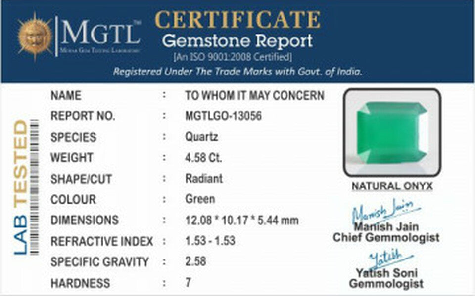 Green Onyx - GO 13056 (Origin-India ) Prime - Quality
