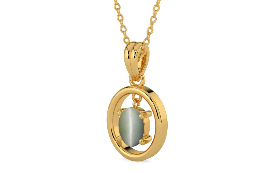 Gold Cat's Eye Pendant Fine Quality (P2)
