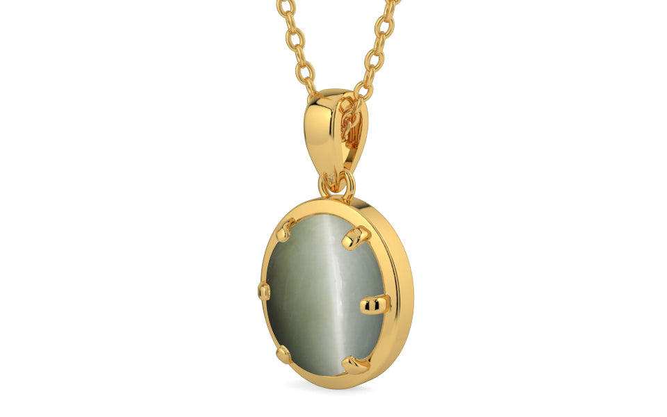 Gold Cat's Eye Pendant Fine Quality (P8)