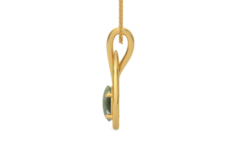 Gold Cat's Eye Pendant Fine Quality (P9)