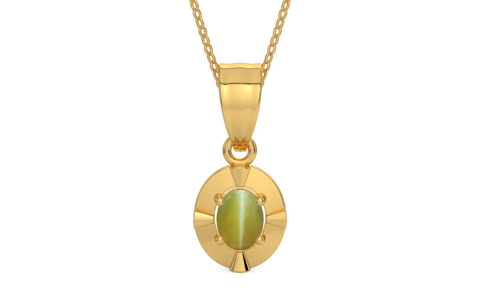 Gold Cat's Eye Pendant Limited Quality (P11)