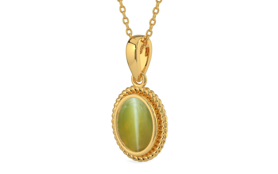 Gold Cat's Eye Pendant Limited Quality (P7)