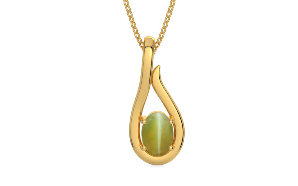 Gold Cat's Eye Pendant Limited Quality (P9)
