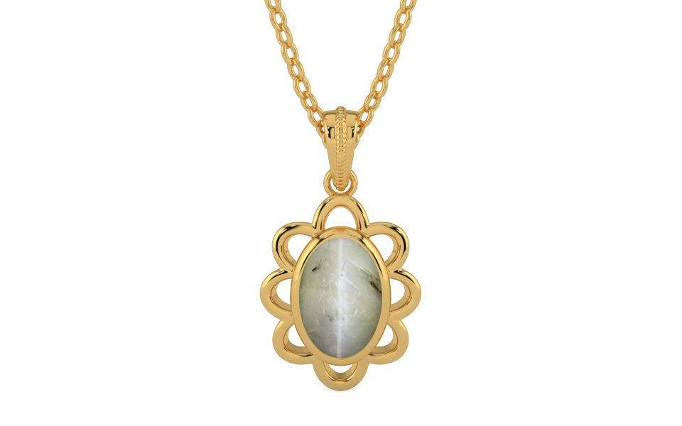 Gold Cat's Eye Pendant Prime Quality (P3)
